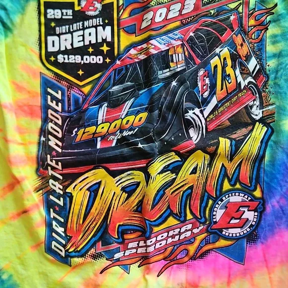 Eldora Racing Speedway 29th Dirt Late Model Dream Tye Dye 2023 - Picture 2 of 6